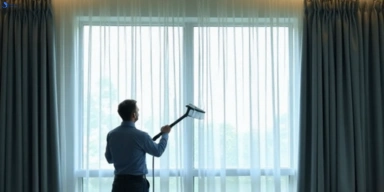 Commercial drapes cleaning service lytton hotels offices