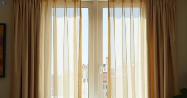Dull dusty drapes in lytton before professional cleaning